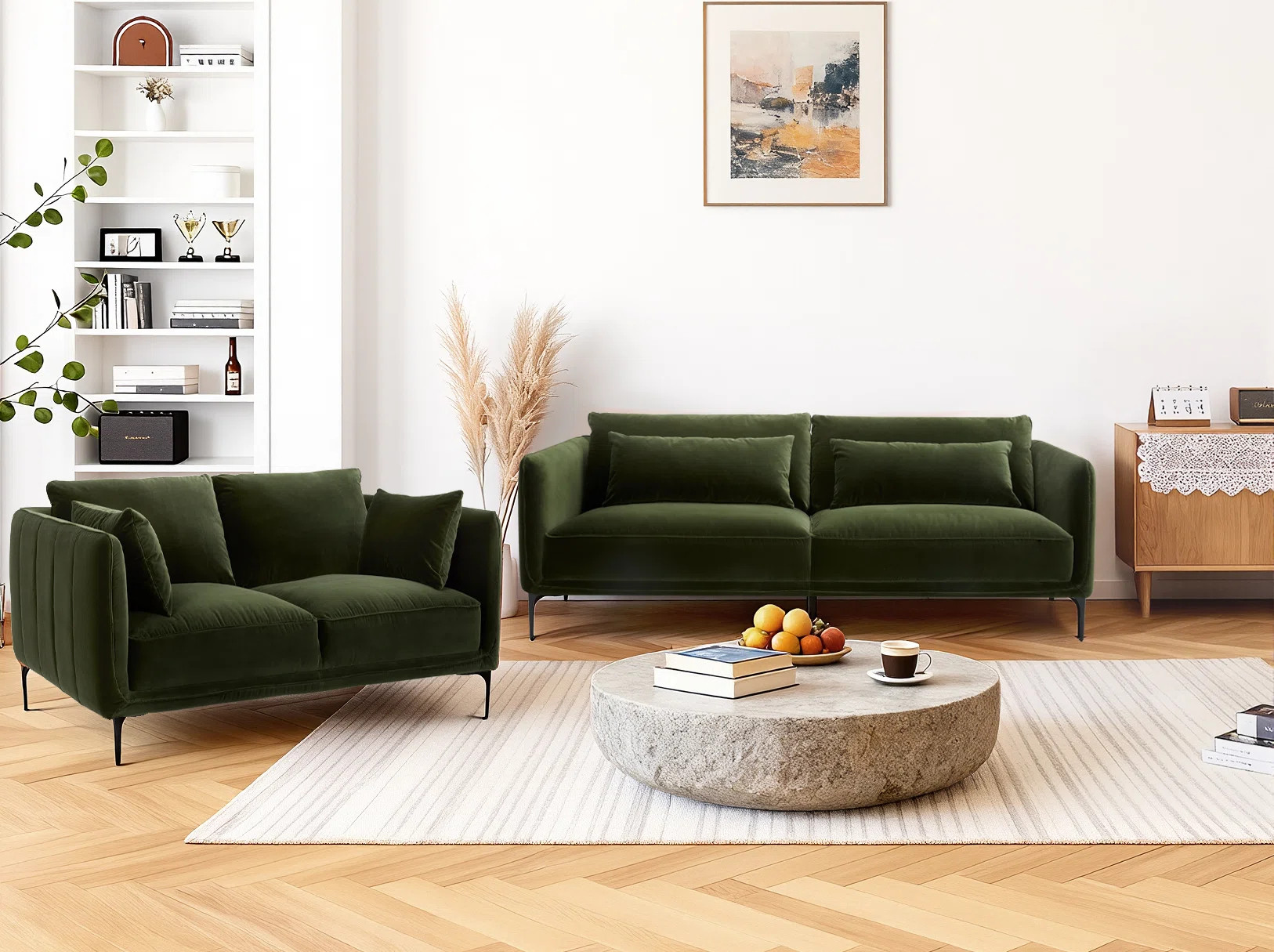 Rae 2 Piece Upholstered Living Room Set | Wayfair North America