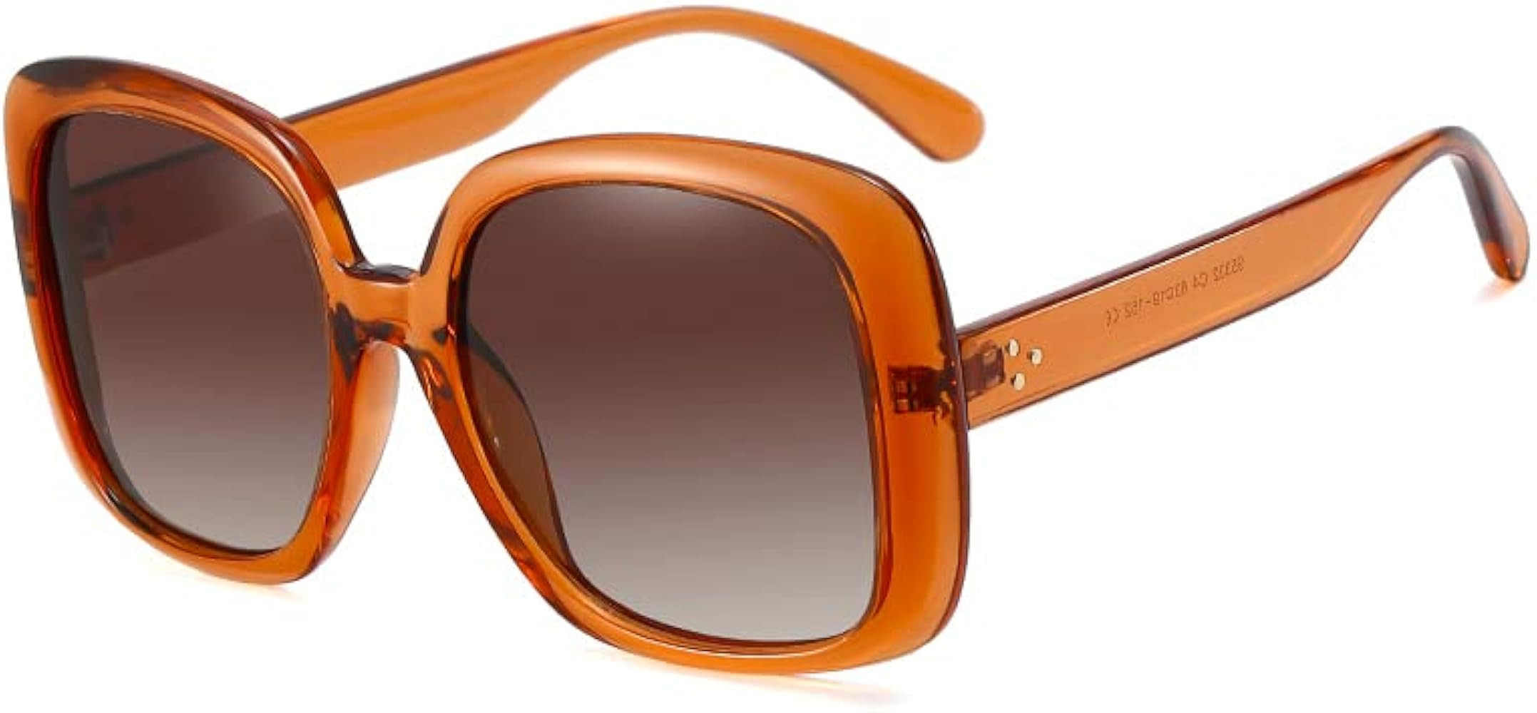 MORESHINE Trendy Oversized Square Polarized Sunglasses Retro Shades for Women UV400 Protection | Amazon (US)