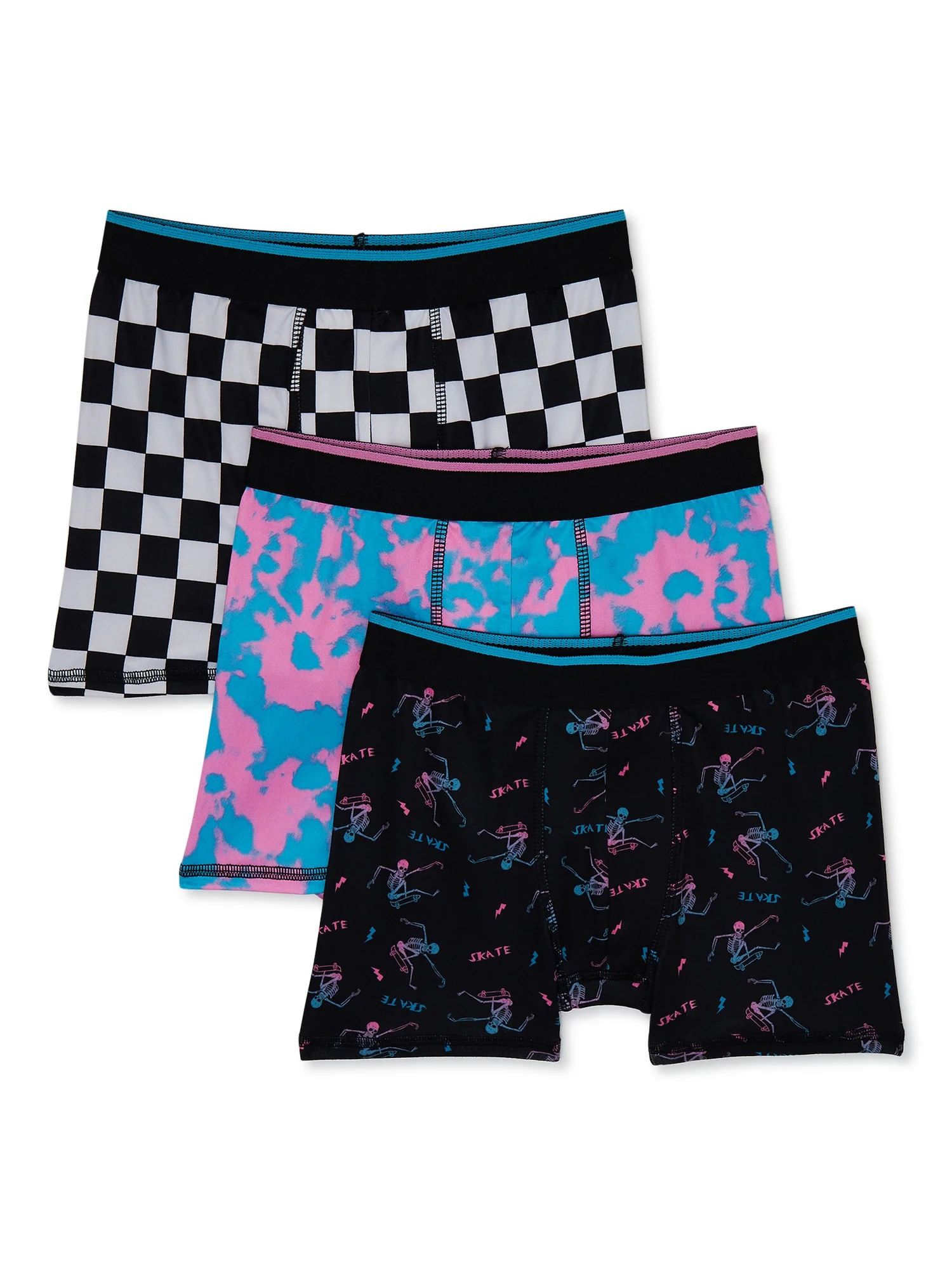 Wonder Nation Boys Boxer Brief Skater Underwear, 3-Pack, Sizes S-XL | Walmart (US)