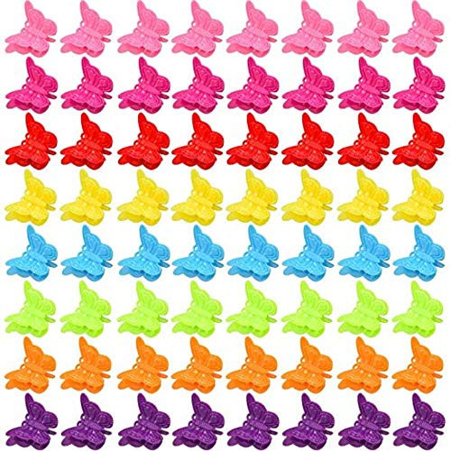 100 Packs Assorted Color Butterfly Hair Clips, Beautiful Mini Clips Accessories for Women and Girls, Random | Amazon (US)
