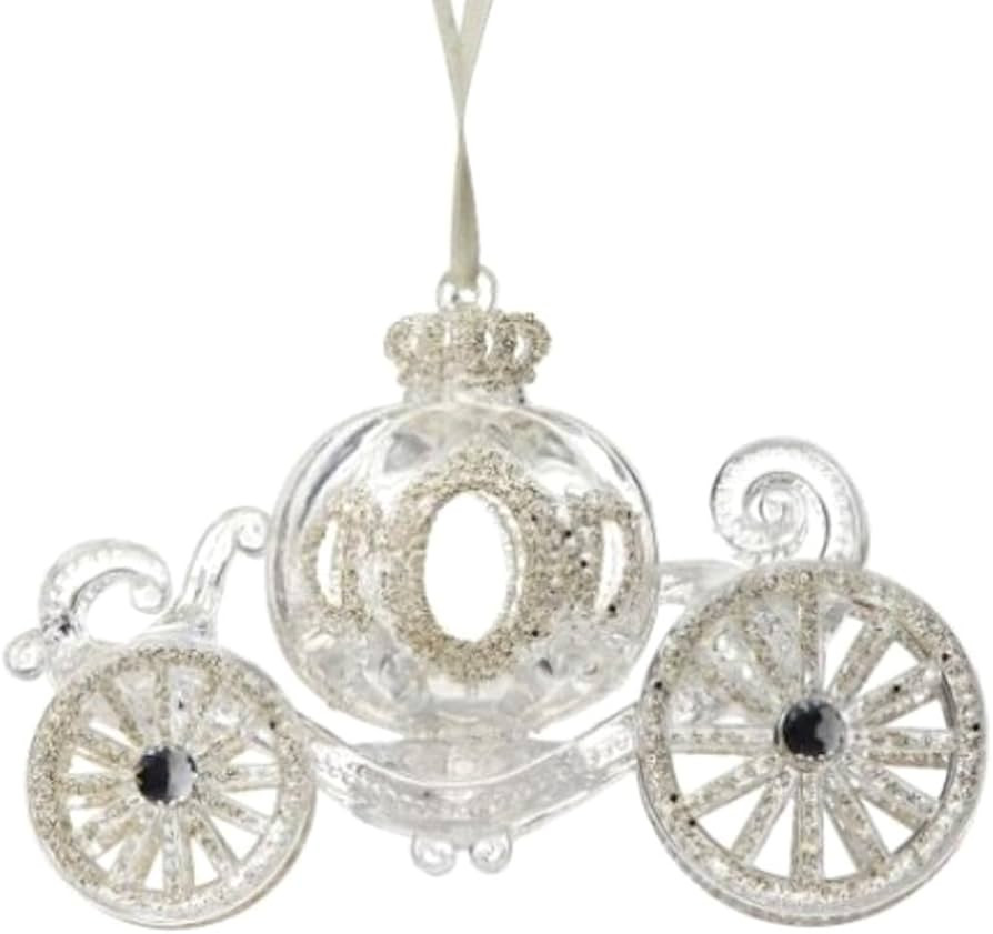 The Bridge Collection 5" Clear Pumpkin Carriage Ornament - Fairy Tale Princess Christmas Ornament... | Amazon (US)