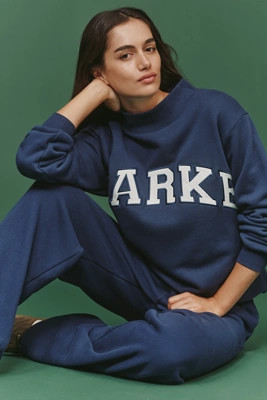 PARKE Varsity Mock-Neck Sweatshirt | Anthropologie (US)
