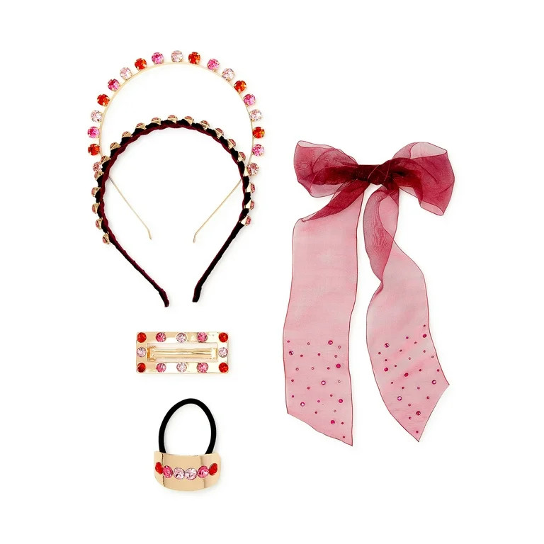 Scoop Adult Female Hair Accessory Set, 5-Piece | Walmart (US)