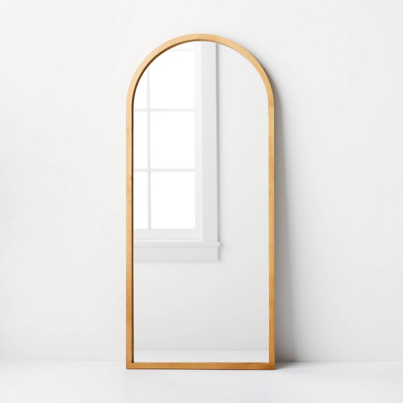 31.75 x 71.75&#34; Wooden Arch Mirror Brown - Threshold&#8482; designed with Studio McGee | Target