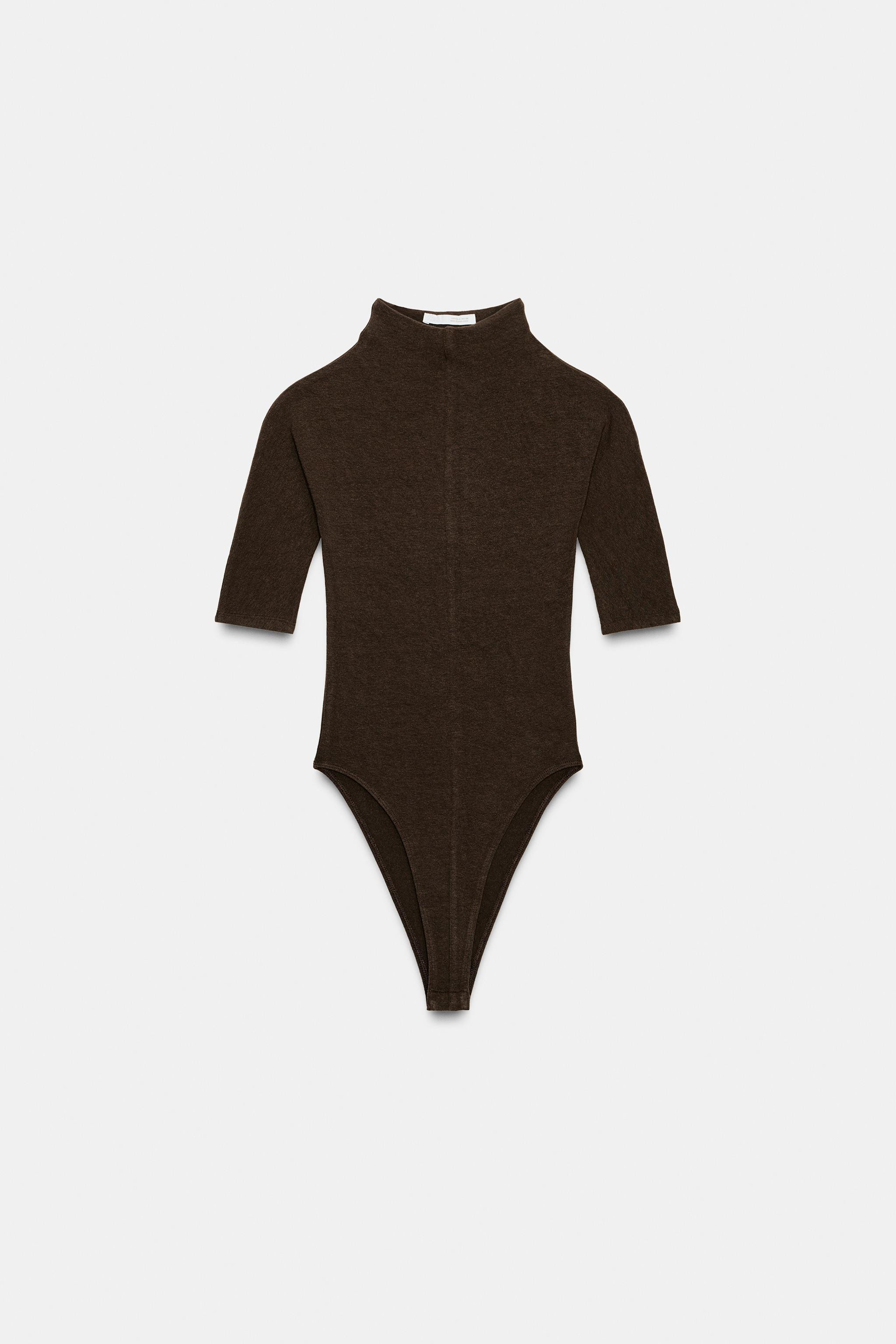 RUSTIC HIGH NECK BODYSUIT | Zara UK