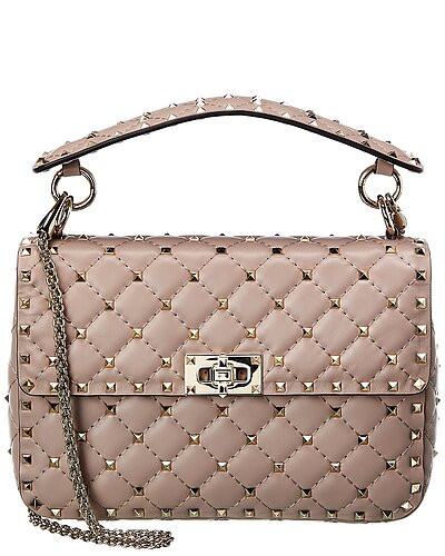 Rockstud Spike Medium Leather Shoulder Bag | Rue La La