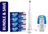Oral-B Pro1000 Electric Toothbrush with Crest Toothpaste Four Pack and Glide Floss Twin Pack Bundle | Amazon (US)