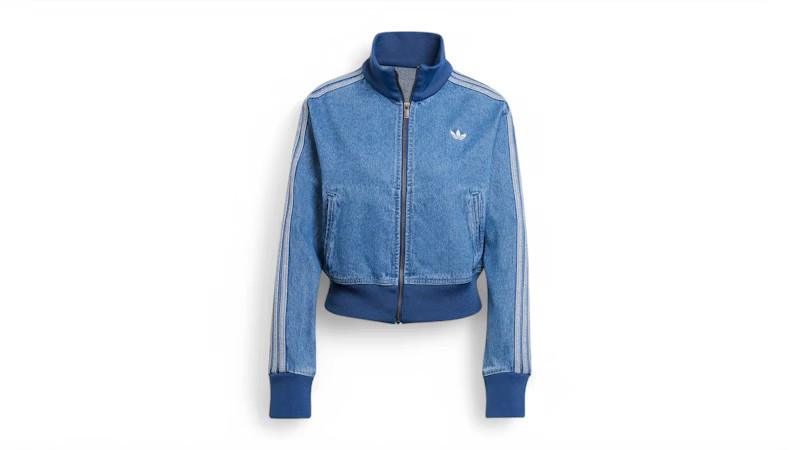 Adidas Women's Adicolor Denim Track Top in Indigo Denim | StockX