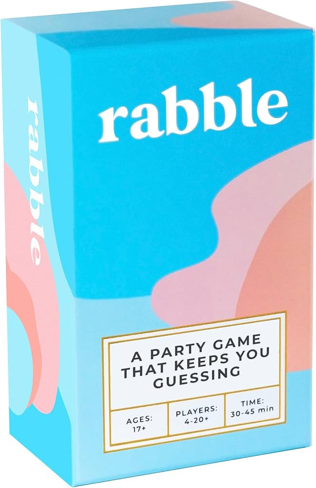 Rabble - A Party Game That Keeps You Guessing | 4-20+ Players, Party Games for Adults, Teens, Fam... | Amazon (US)