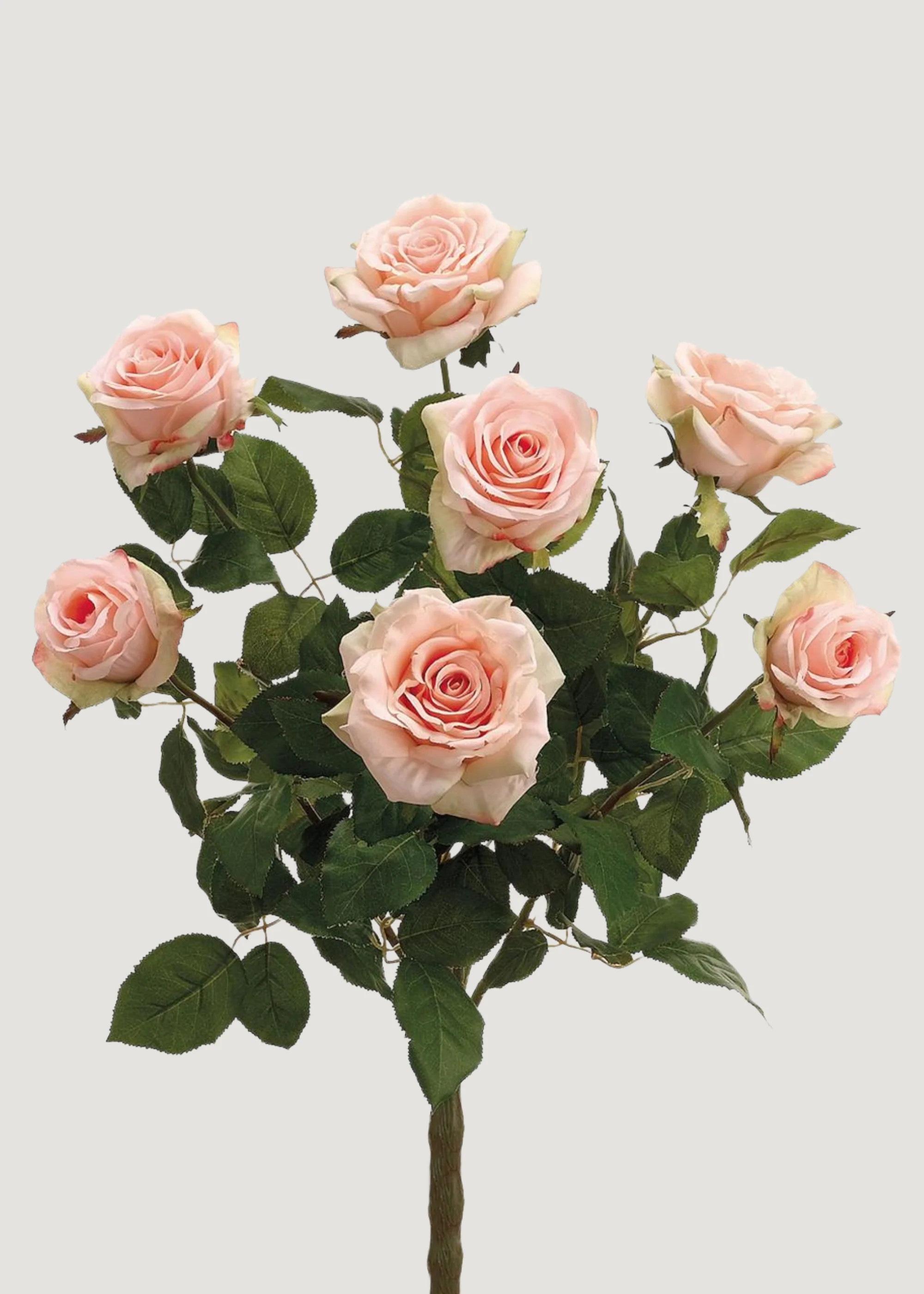 Fake Confetti Rose Bush in Peach Pink - 21.5 | Afloral