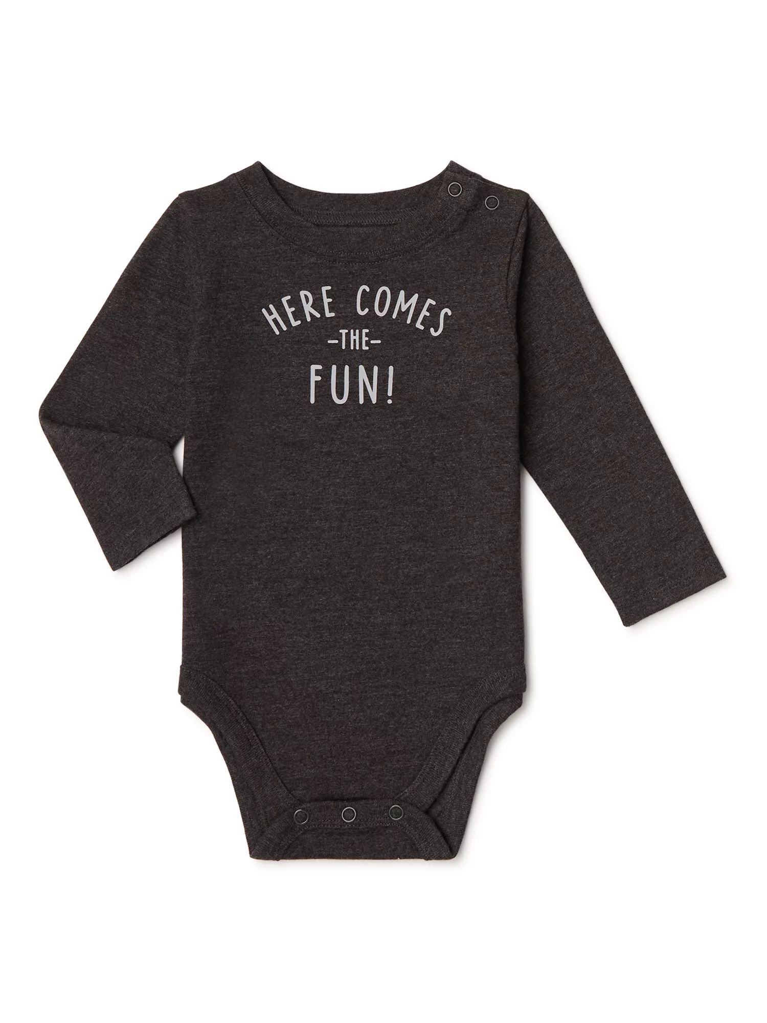 Garanimals Baby Boys Long Sleeve Graphic Bodysuit, Sizes 0M-24M | Walmart (US)