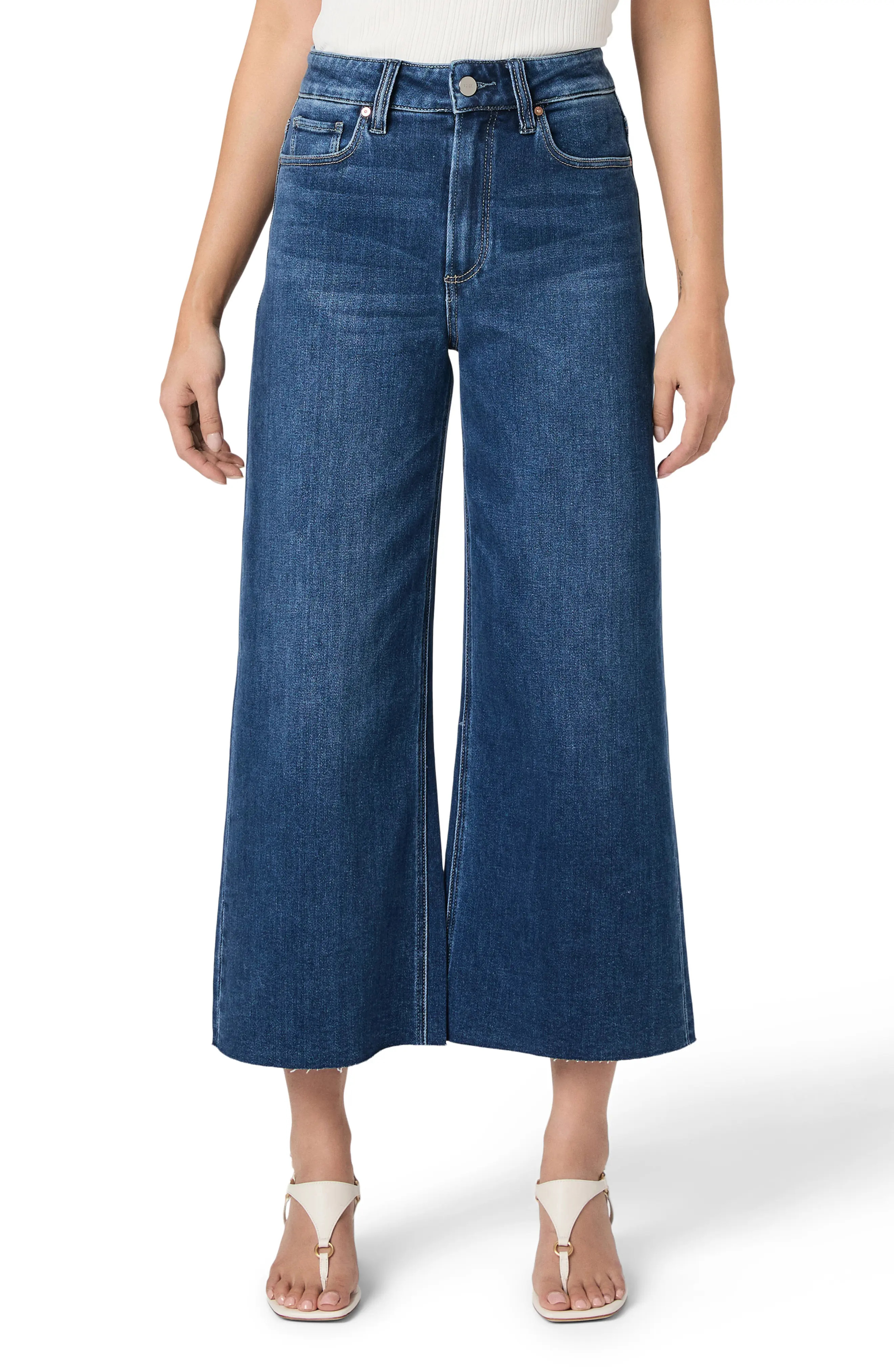 Anessa Raw Hem High Waist Wide Leg Jeans (Women) | Nordstrom | Nordstrom