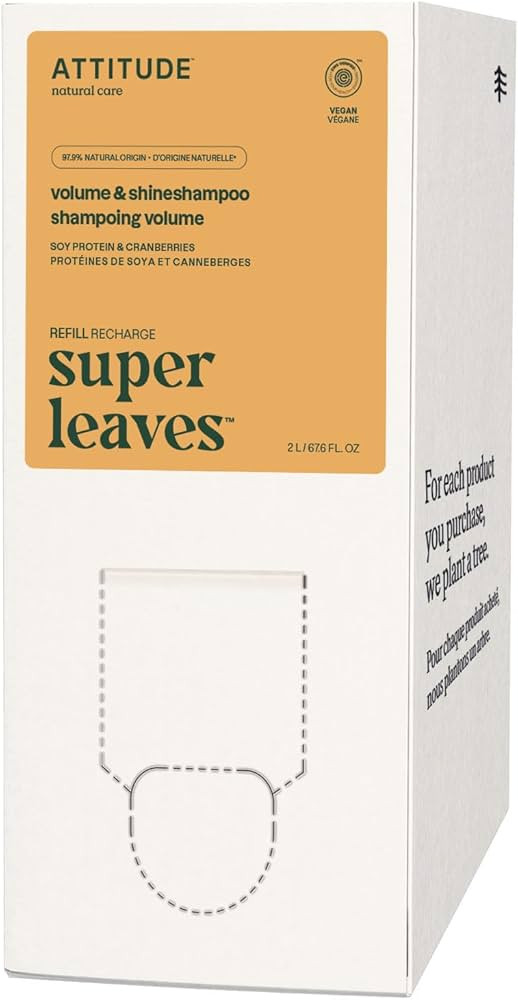 ATTITUDE Volume and Shine Hair Shampoo, EWG Verified, For Thin Hair, Naturally Derived Ingredient... | Amazon (US)