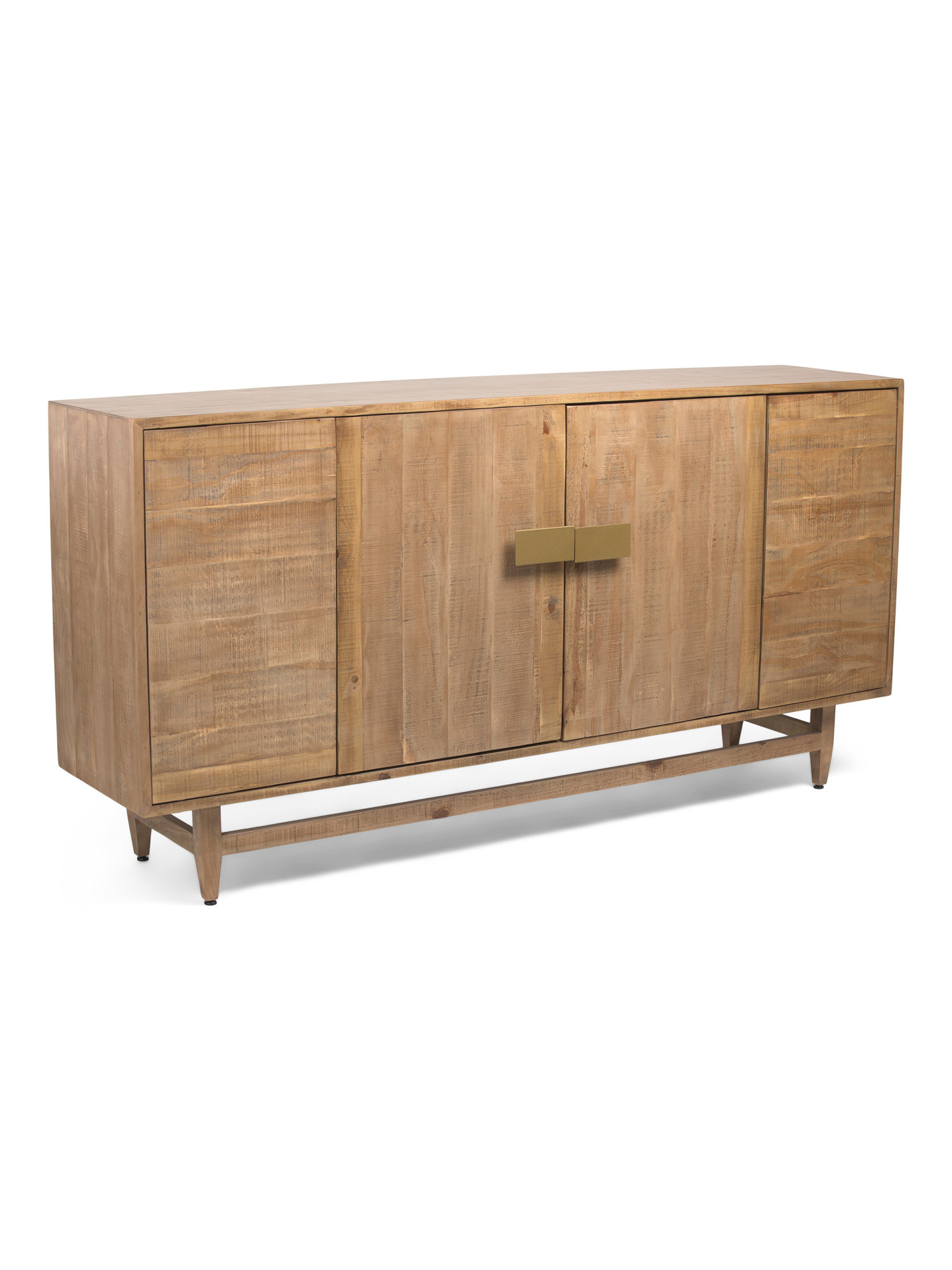 80x40.5 Mid Modern Natural 4 Door Sideboard Table | TJ Maxx