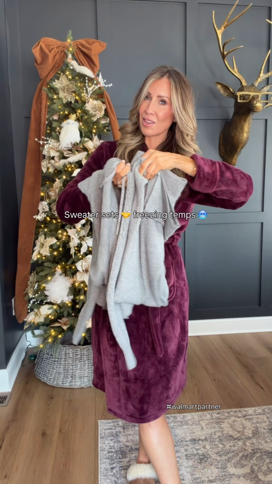 We love a good sweater set when the temps are 🥶🥶🥶🥶/// all from @walmartstyle #WalmartPartner #WalmartStyle runsTTS! I’m in medium!

#LTKootd #LTKmomlife #LTKHoliday