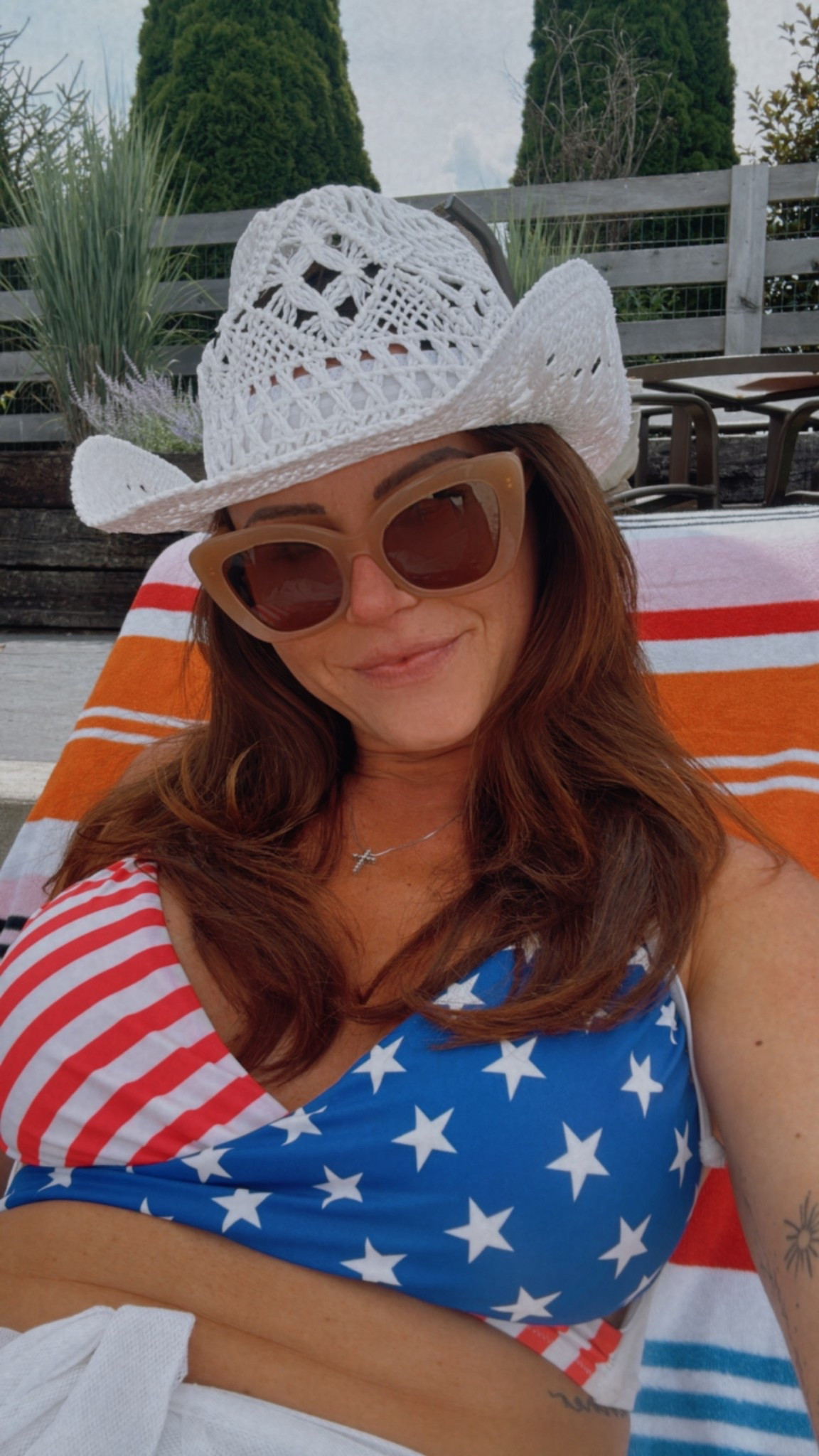 Got a white hat to go with my flag suit I had to whip out. It’s old school pink by Victoria secret but the hat is from Vici 💕



#LTKFamily #LTKSeasonal #LTKSwim