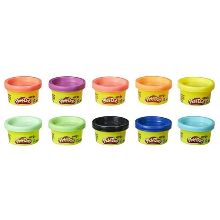 Play-Doh Party Pack Clay-10 Mini Cans (10 oz Total) | Walmart (US)