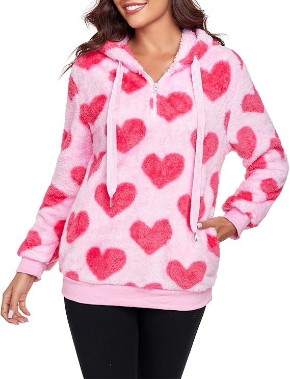 American Trends Oversized Sweatshirts for Women Athletic Womens Sherpa Hoodie Fluffy Women's Hood... | Amazon (US)