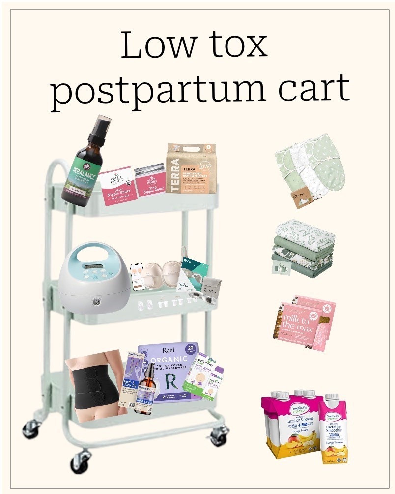 Low tox postpartum cart 

#postpartum #ltkpostpartum #secondbaby 

#LTKBump #LTKmomlife #LTKBaby