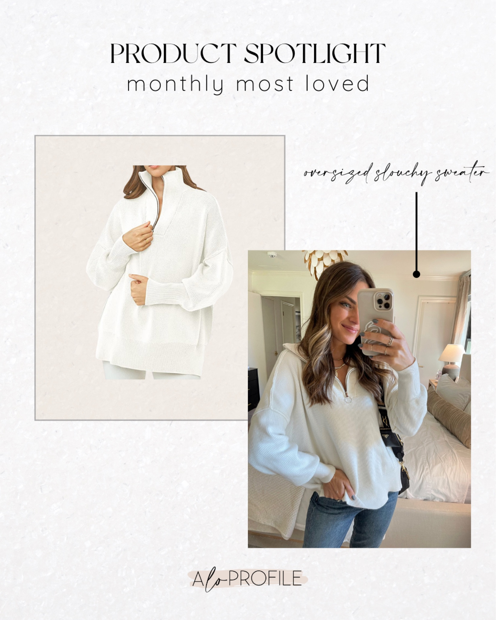 The cutest and most comfortable pullover! I’m wearing a S. 