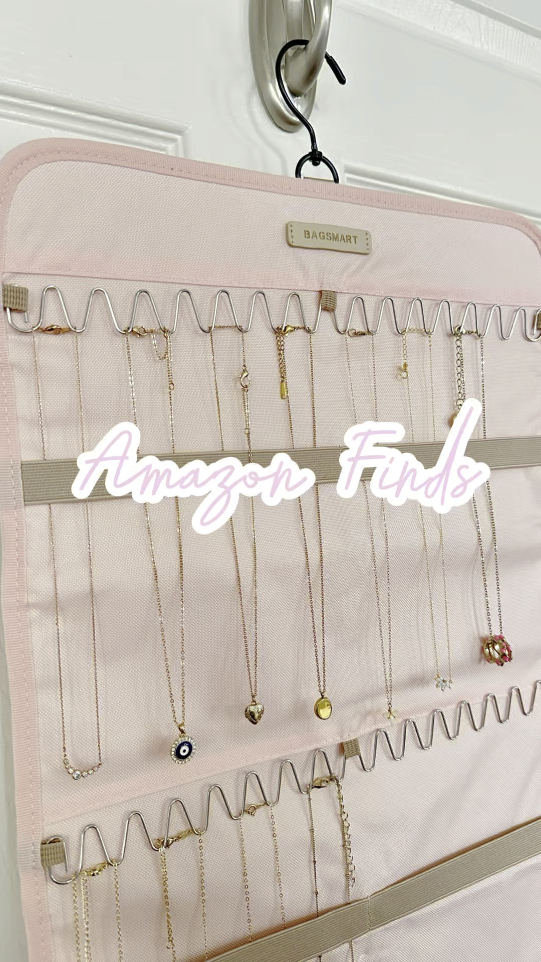 Amazon Finds! This compact necklace organizer keeps all your necklaces organized and tangle free! Its slim design is perfect for small spaces and great for hanging in closets. I’ll link this and some others from the same collection so you can organize all your jewelry! 

#LTKGiftGuide #LTKStyleTip #LTKHome