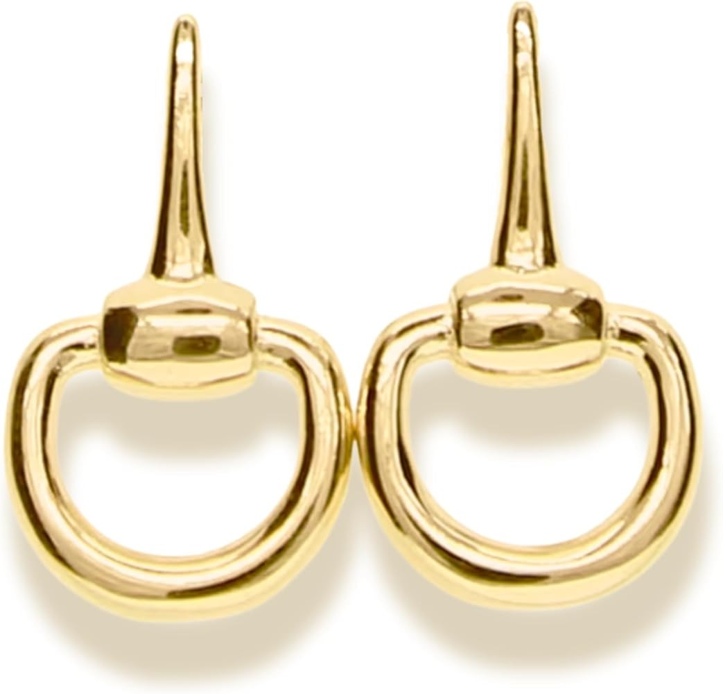 Elegant Stirrup & Horsebit Stud Earrings in Silver or 18K Gold Plated over 925 Sterling Silver Filled – Hypoallergenic & Lightweight. Horse Jewelry Gift | Amazon (US)
