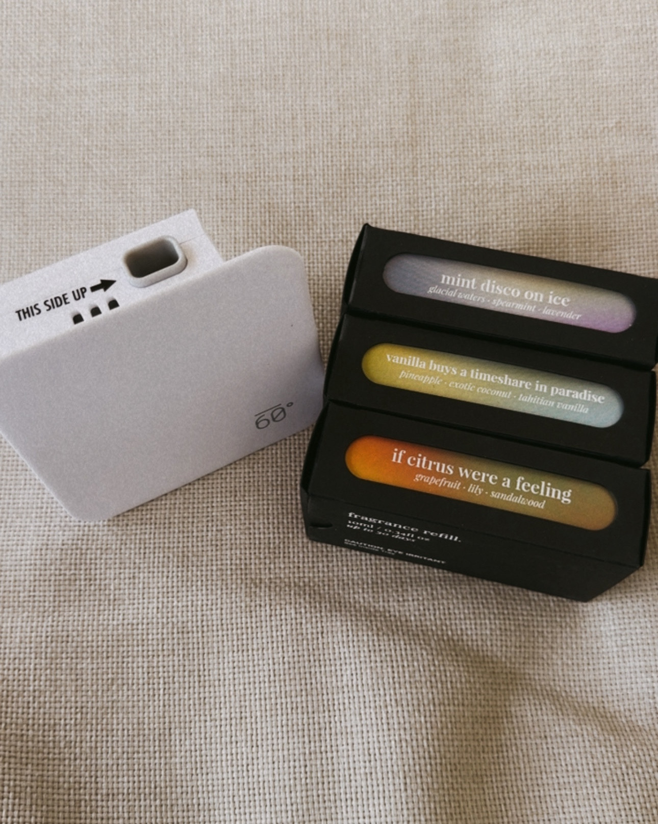 Below 60 sent me their wall plug in to try! It's made for bathrooms and small spaces so it's perfect for camper living! #below60 #amazon