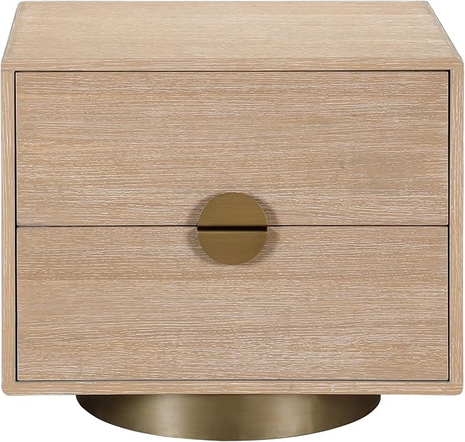 Meridian Furniture 852Natural-NS Wade Collection Modern | Contemporary Night Stand/Side Table wit... | Amazon (US)