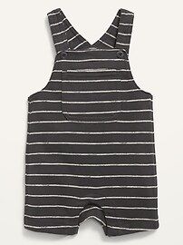 Unisex Sleeveless French Terry Shortalls for Baby | Old Navy (US)
