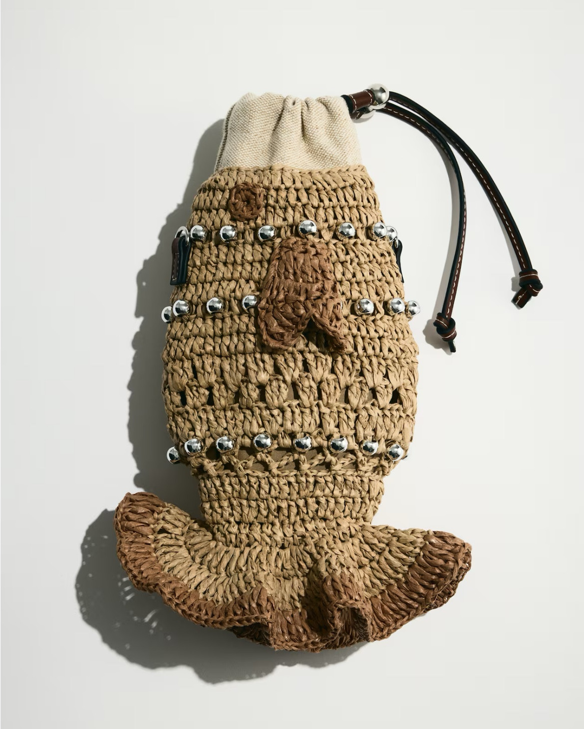 Fish shaped raffia woven crossbody bag 

#LTKSeasonal