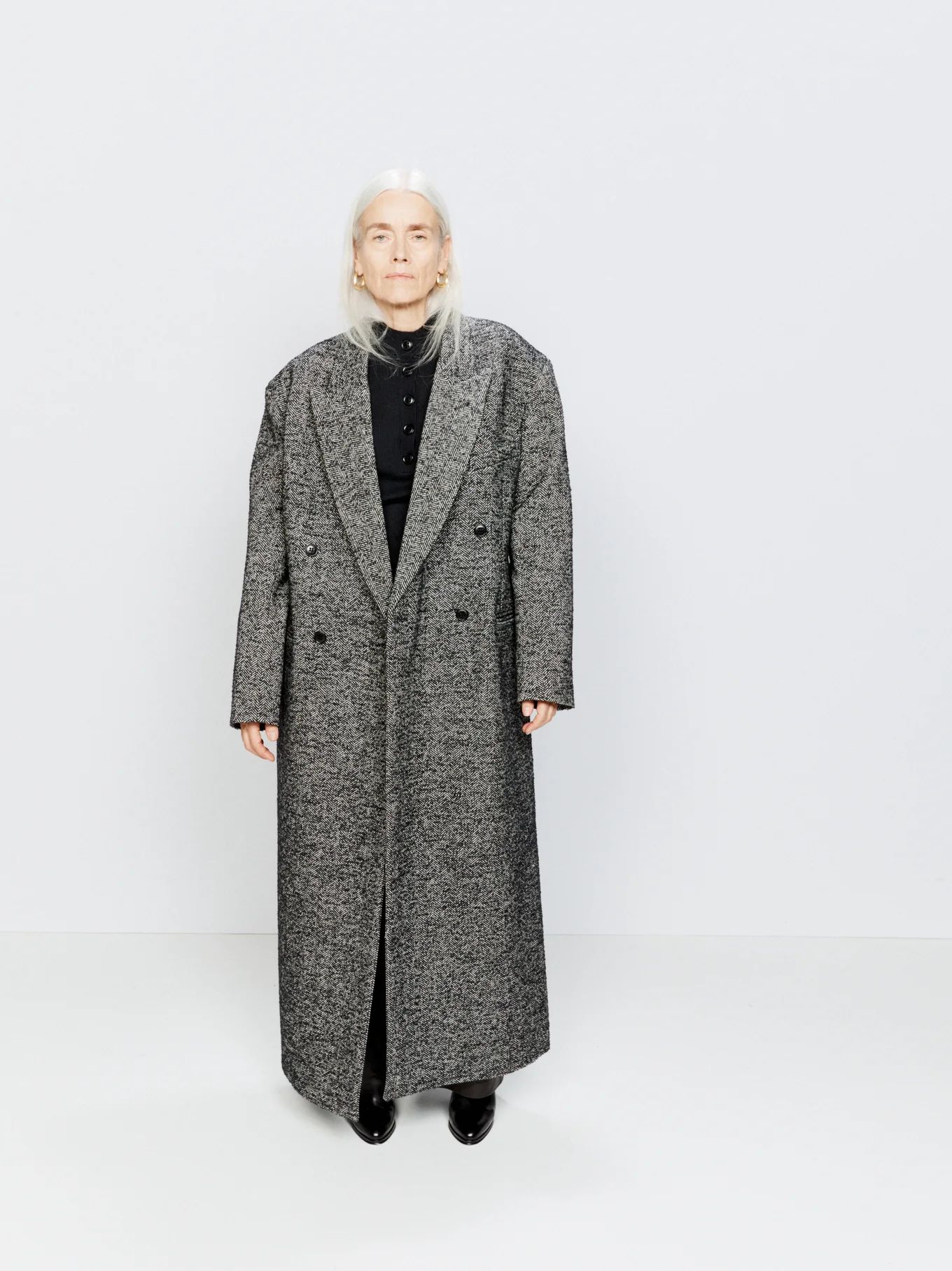 Exaggerated shoulder wool-blend tux coat | Raey | Matches (US)