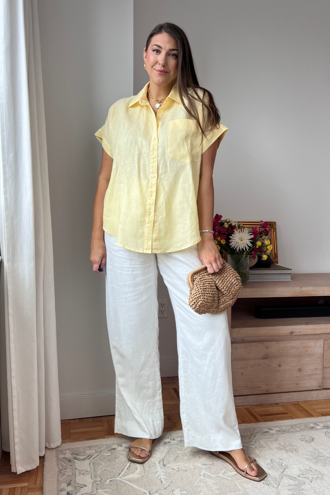 Linen outfit idea with butter yellow top 


size 10 fashion | size 10 | Tall girl outfit | tall girl fashion | midsize fashion size 10 | midsize | tall fashion | tall women | 

#LTKStyleTip #LTKFindsUnder50 #LTKMidsize
