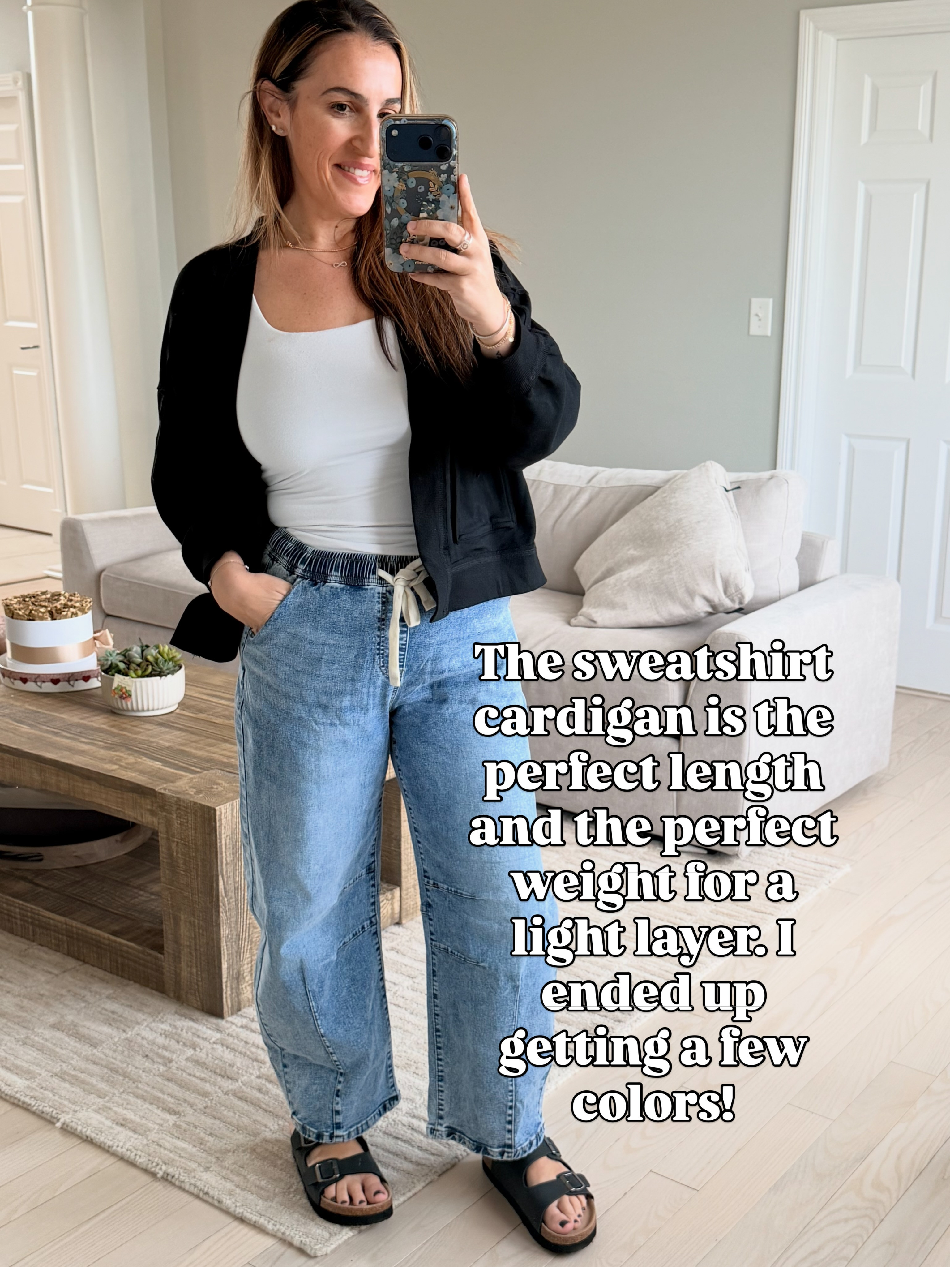 Wearing a medium in all. Another great fall transition look.  It's all about the layers. #falloutfit #falltransition #cardigan #casualchic 

 #LTKootd #LTKmomlife #LTKOver40