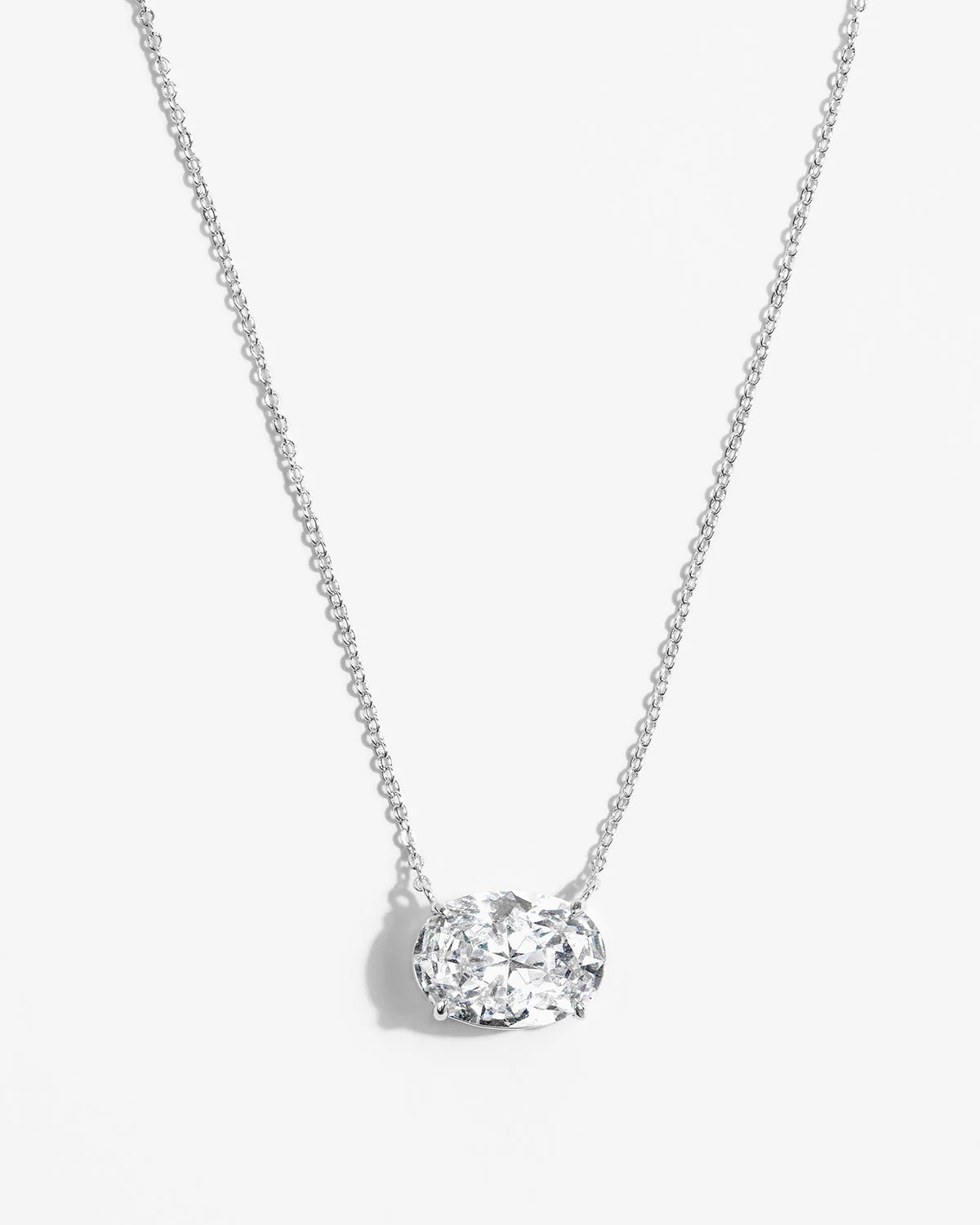 Hello Gorgeous! Necklace - Silver|White Diamondettes | Melinda Maria Jewelry
