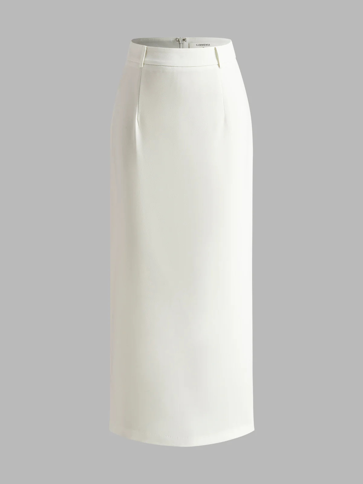 Elegant Slit Back Maxi Skirt Without Belt | Commense