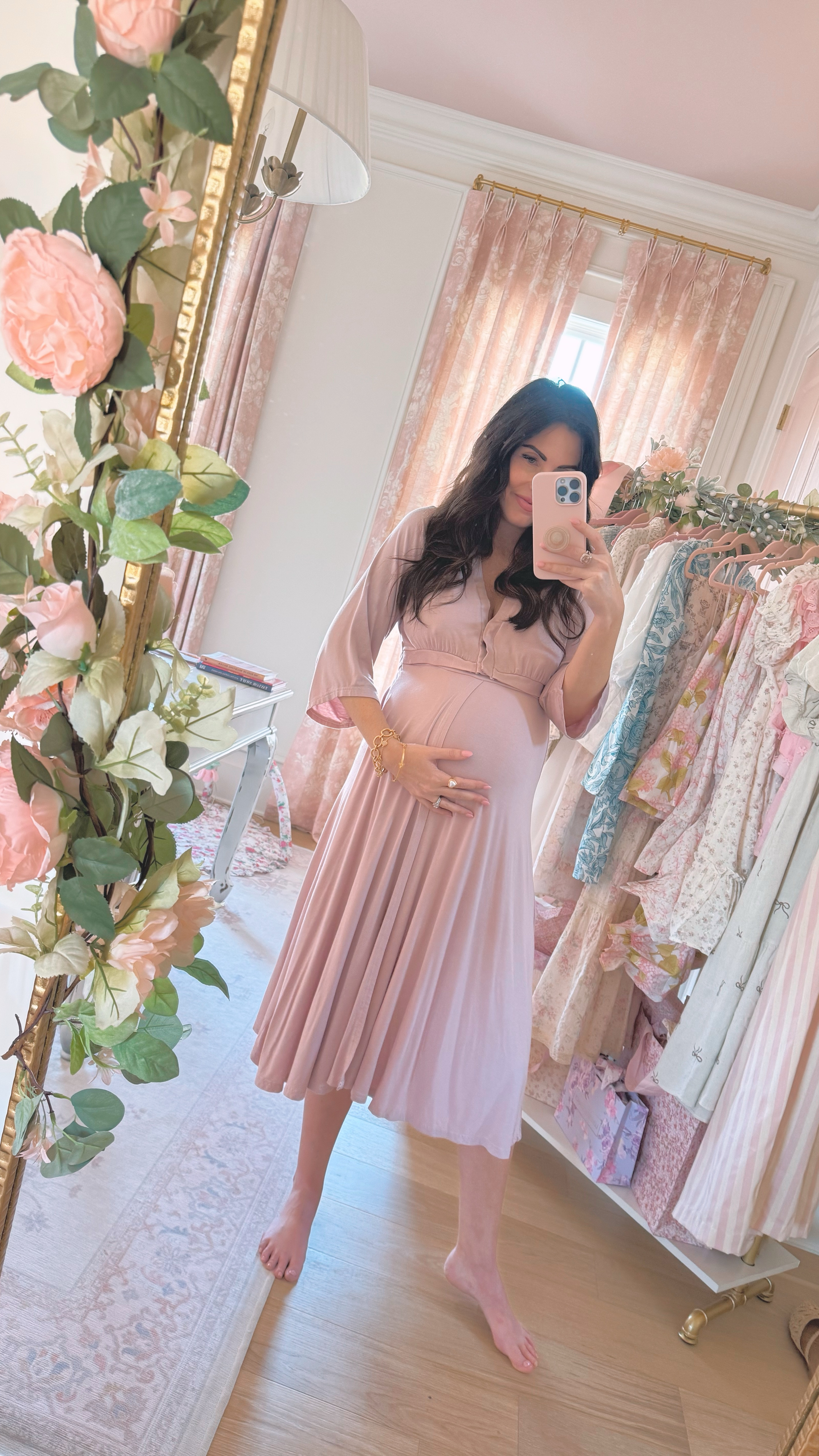 The viral labor and deliver gown I’m packing for the hospital! Comes in other colors too. I’m wearing size “petite”. 

The fabric is sooo soft and it’s very functional for access to all the things in the hospital  

#LTKWatchNow #LTKBump #LTKBaby