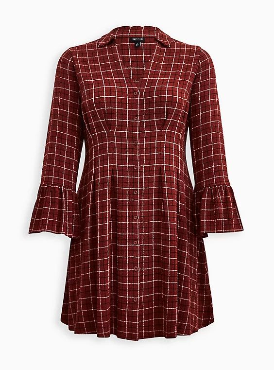 Mini Gauze Bell Sleeve Shirtdress | Torrid (US & Canada)