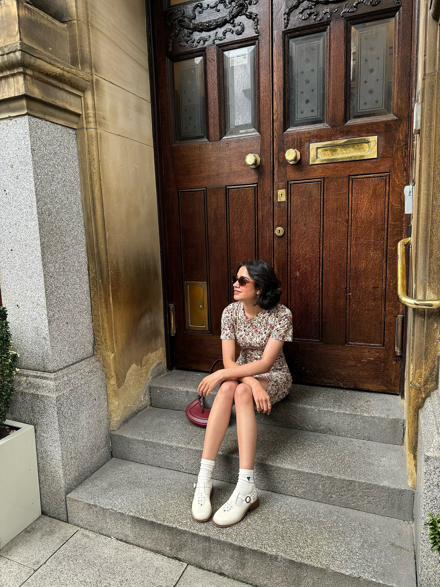 Cute summer street style outfit - floral summer mini dress - Joanie Mary Jane brogues 

#LTKeurope #LTKsummer #LTKuk