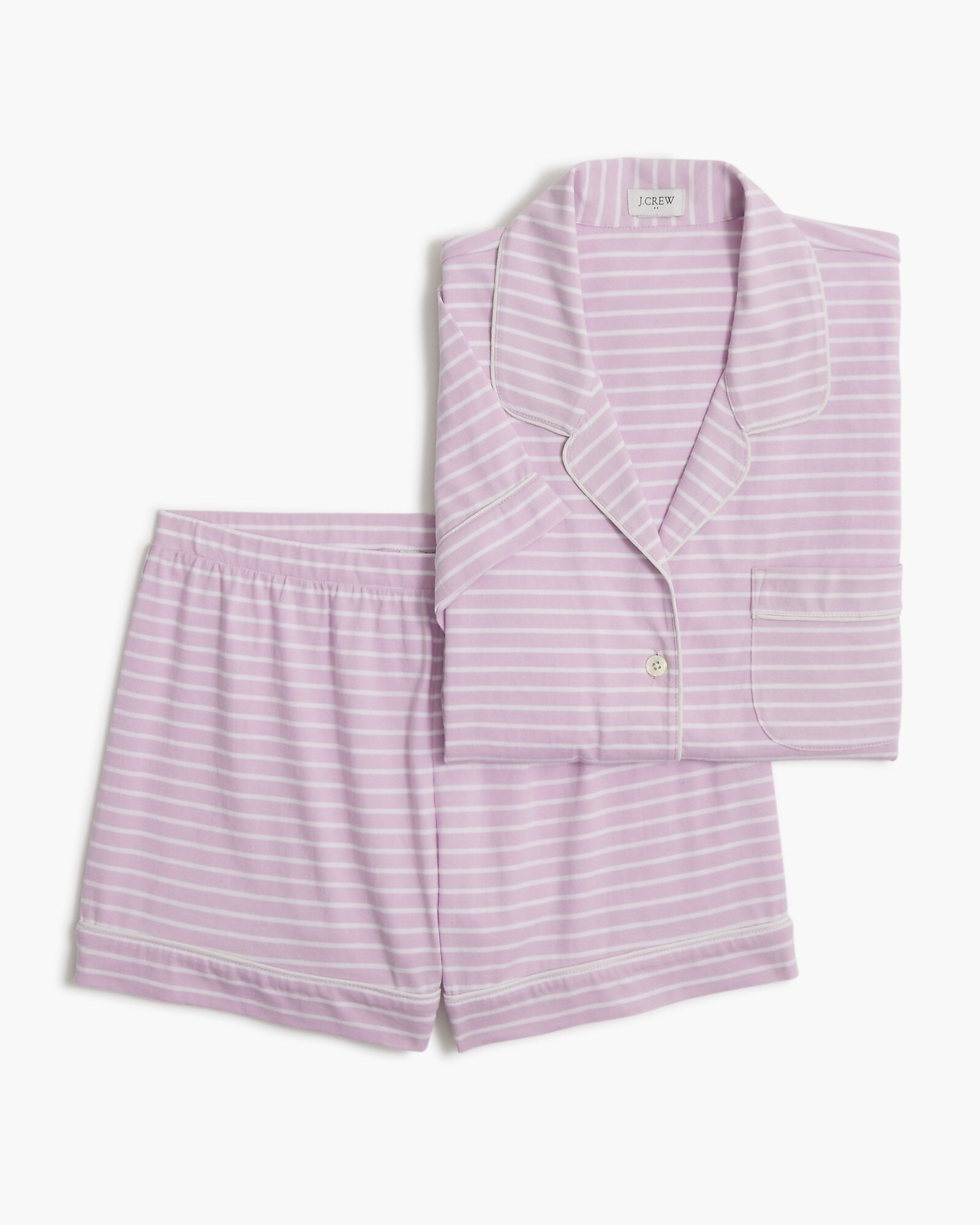 Short-sleeve knit pajama set | J.Crew Factory