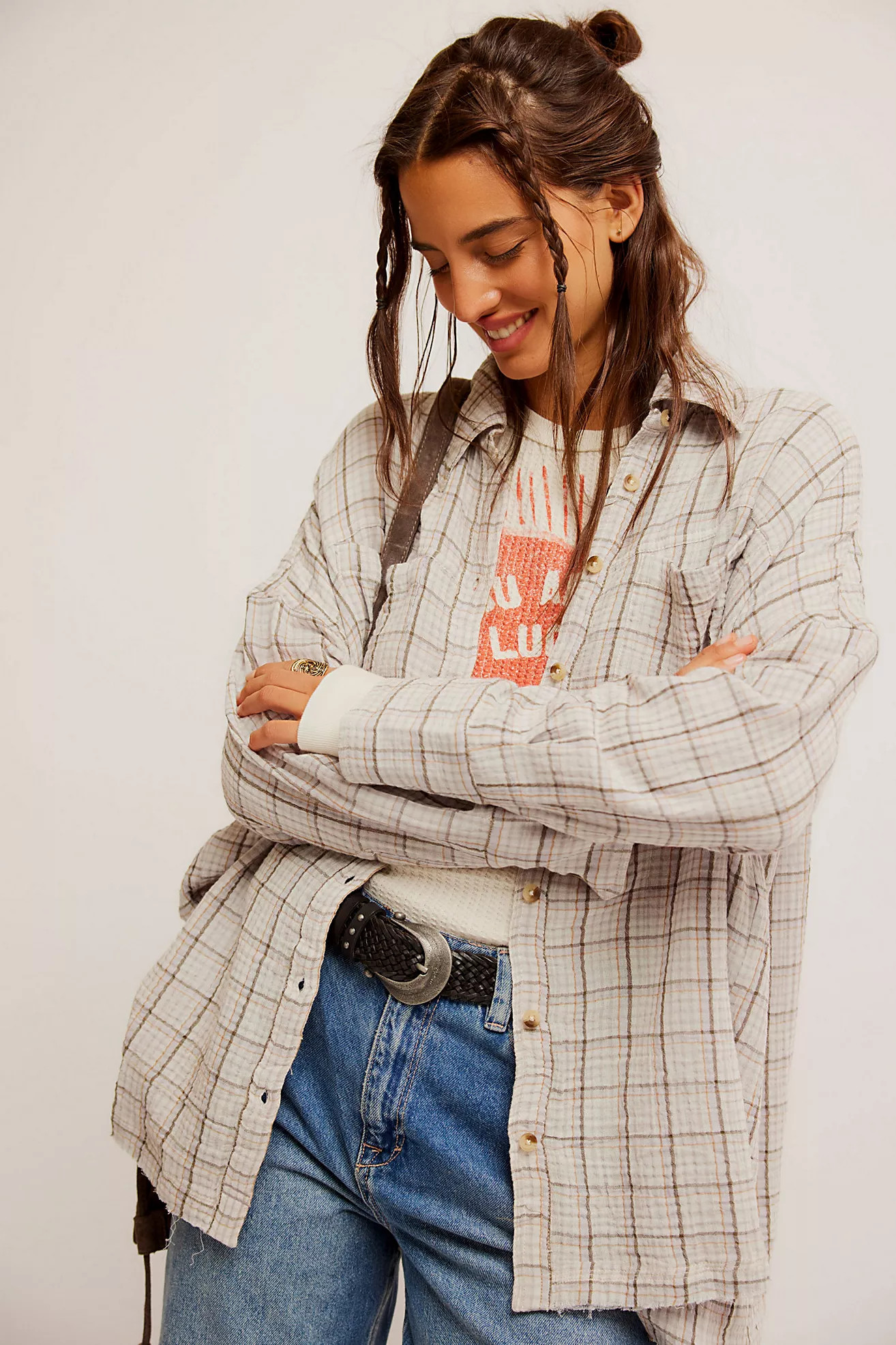 Cardiff Plaid Top | Free People (Global - UK&FR Excluded)