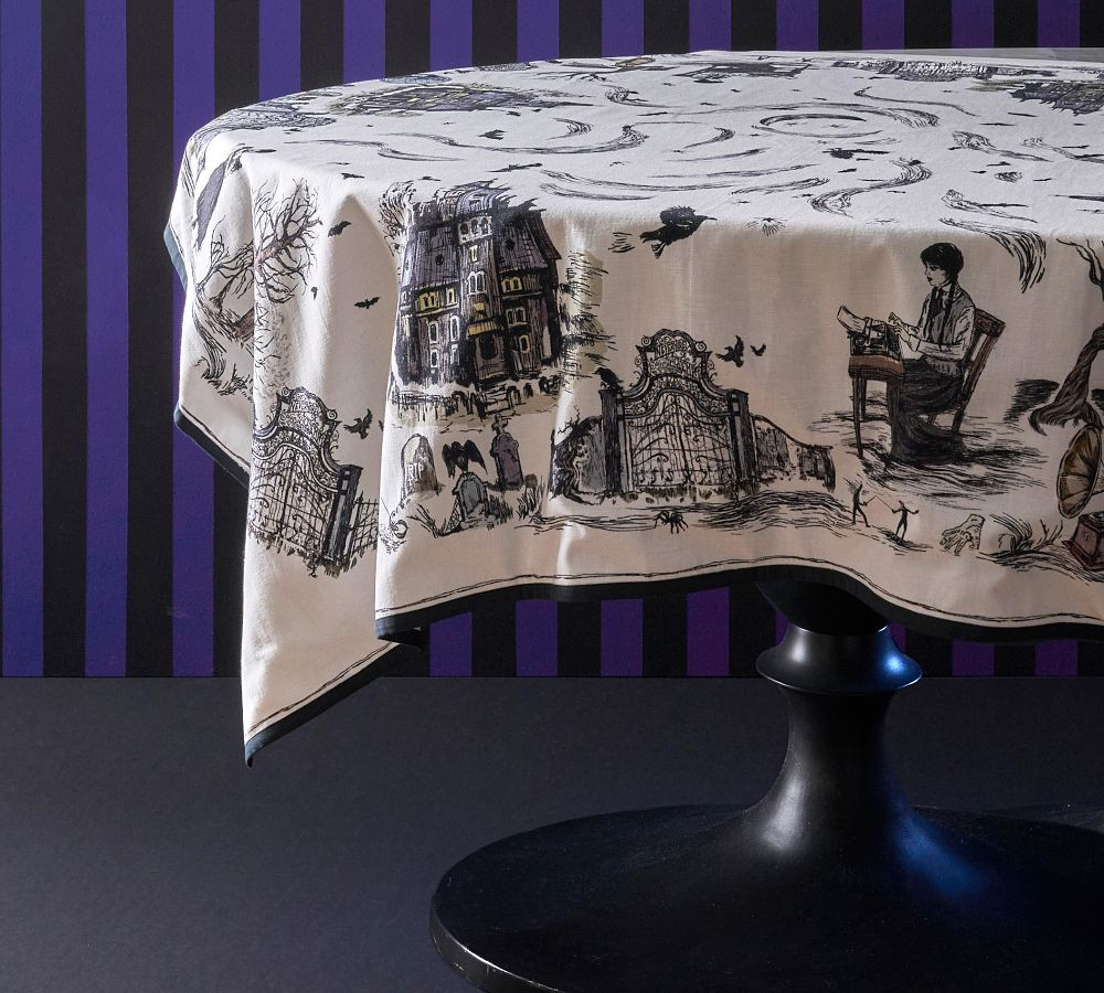 Wednesday Cotton/Linen Table Throw | Pottery Barn (US)