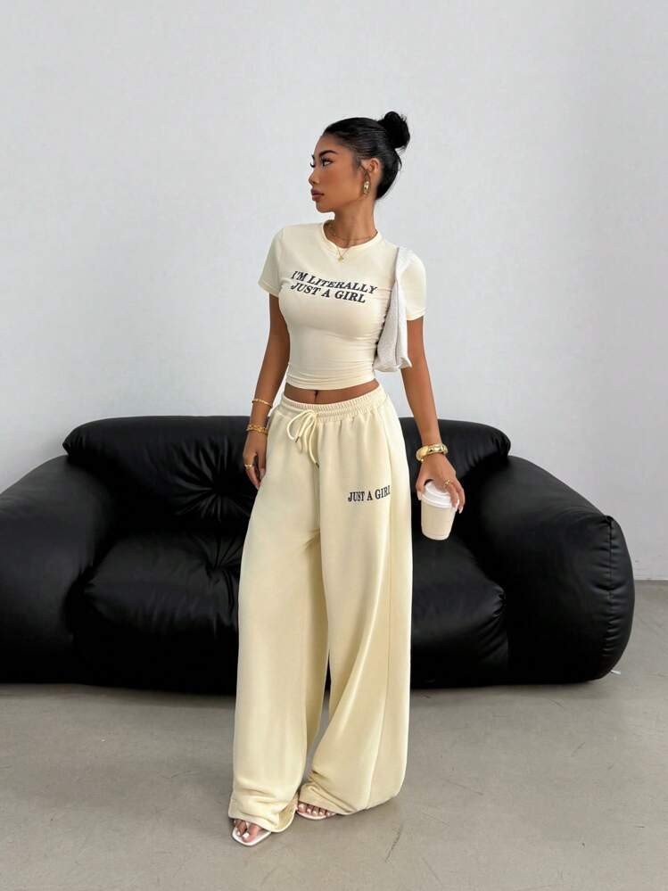 SHEIN EZwear Women Two Pieces Outfits For Daily Wear | SHEIN