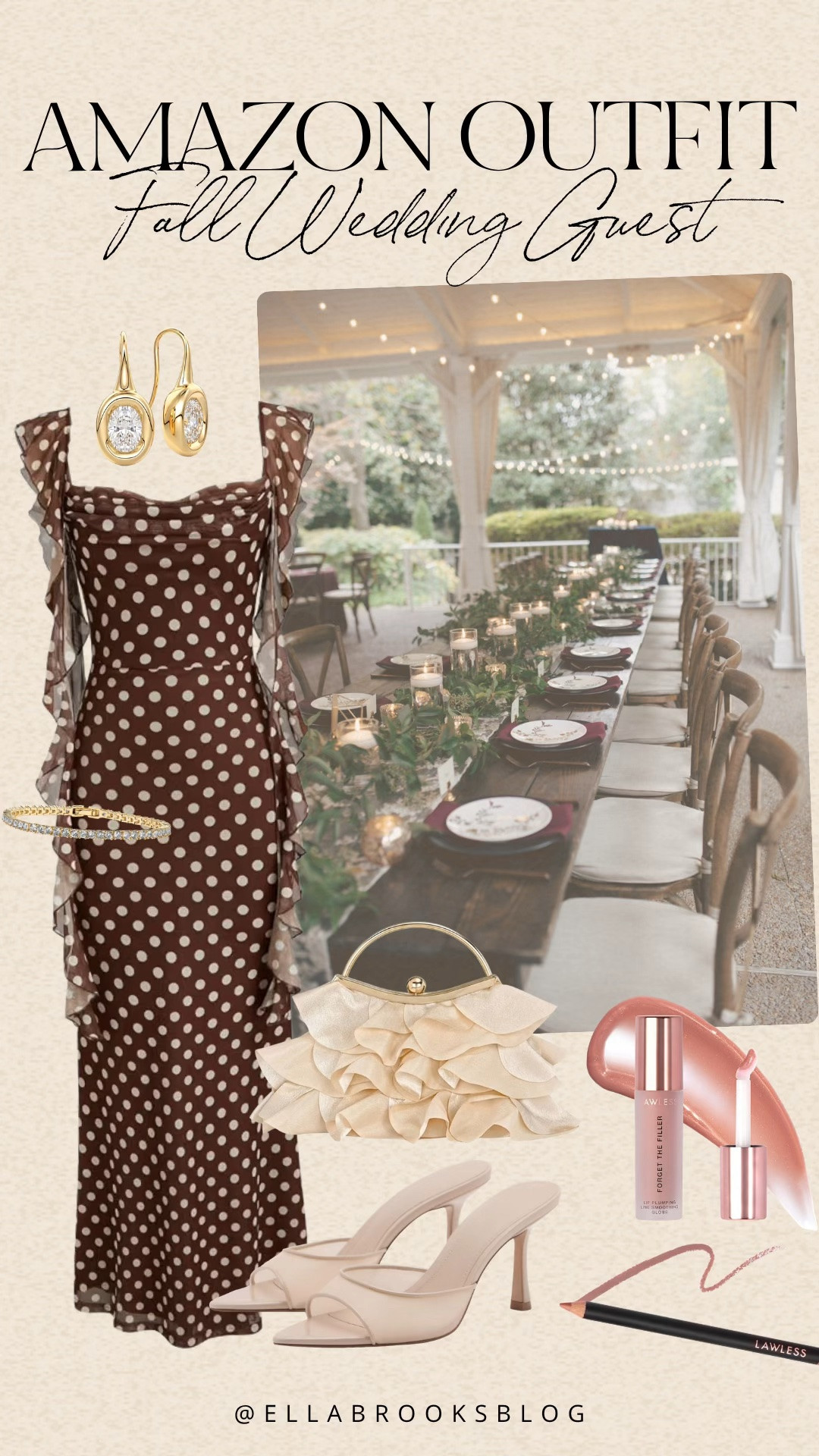 Fall wedding guest outfit

Amazon outfit, Amazon dress, polka dot dress, fall dress, evening bag

#LTKWedding #LTKSeasonal #LTKootd