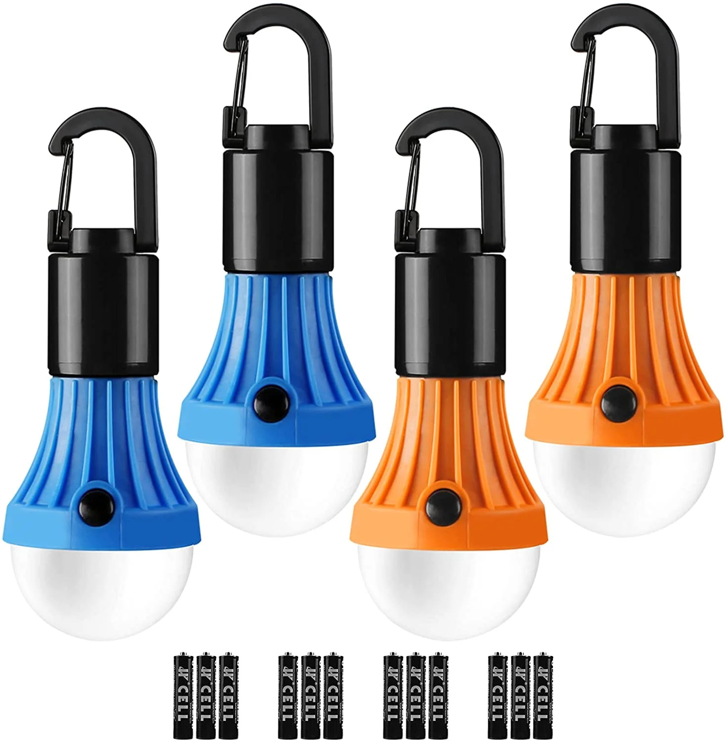 Lepro 4-Pack LED Camping Lanterns, Camping Accessories, 3 Lighting Modes, Batteries Included Hang... | Walmart (US)