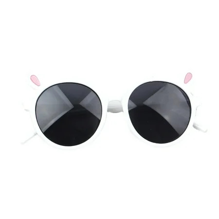 Cute Toddler Polarized Sunglasses for Kids Round Small Rabbit Ear Design Eyewear Infant Girls Boys | Walmart (US)
