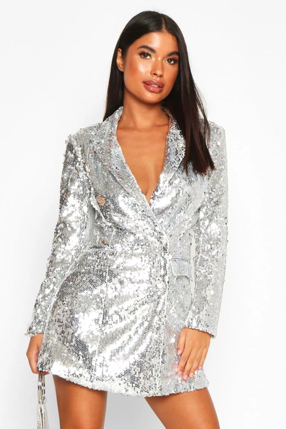 Petite sequin blazer sale