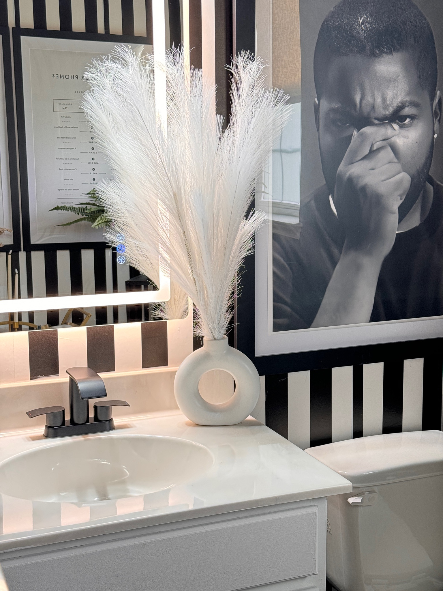 Simple bathroom vanity styling 

#LTKhome #LTKstyletip #LTKfindsunder50