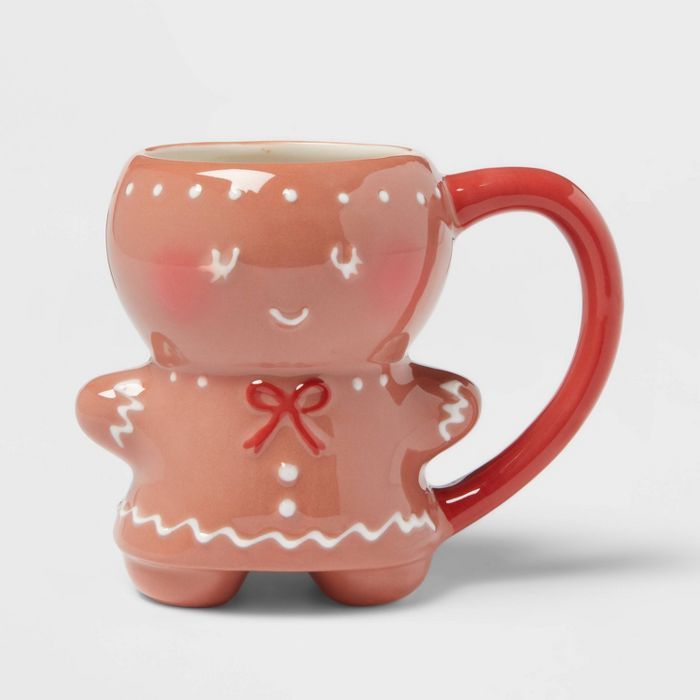 14oz Stoneware Gingerbread Woman Mug - Threshold&#8482; | Target