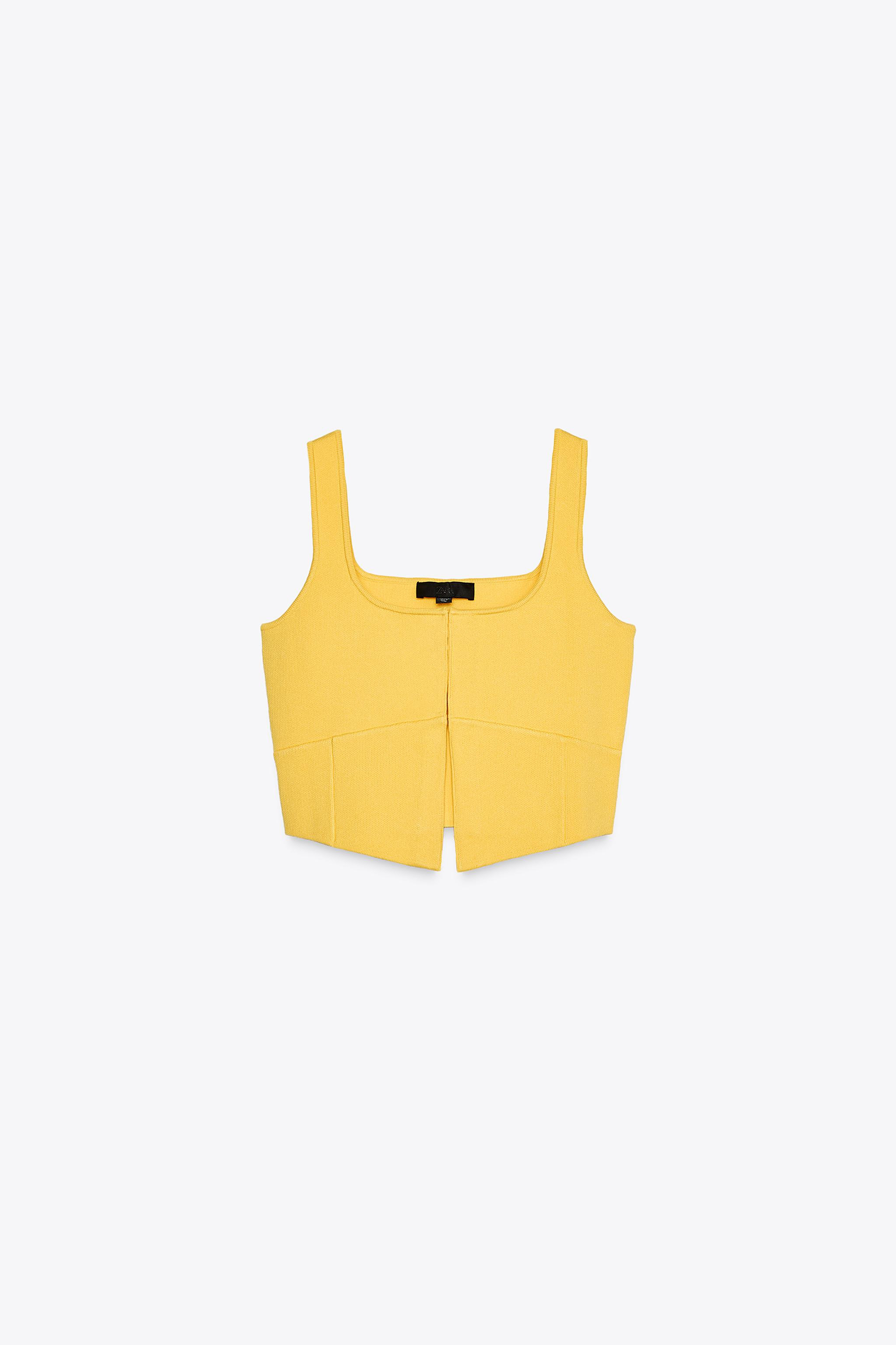 TOP CORTO IN MAGLIA TINTA UNITA | Zara IT