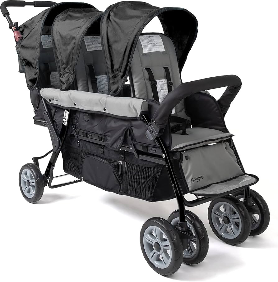Gaggle by Foundations Compass 3 Seat Stroller with Sun Canopy, Tandem Triple Stroller, 5 Point Ha... | Amazon (US)